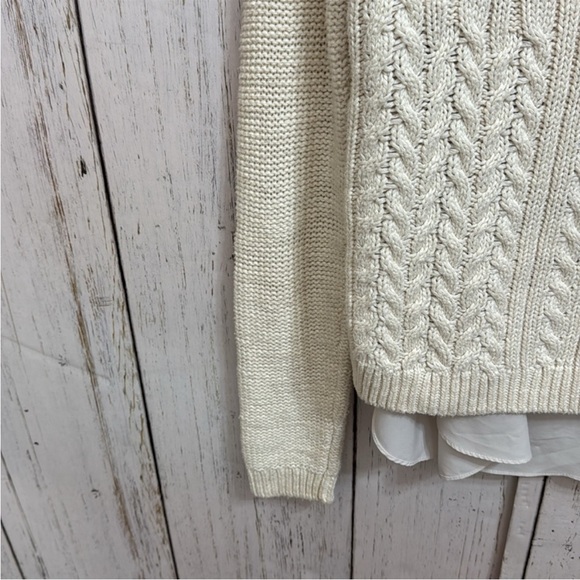 Anthropologie Moth Cream Knit Sweater - Picture 9 of 9